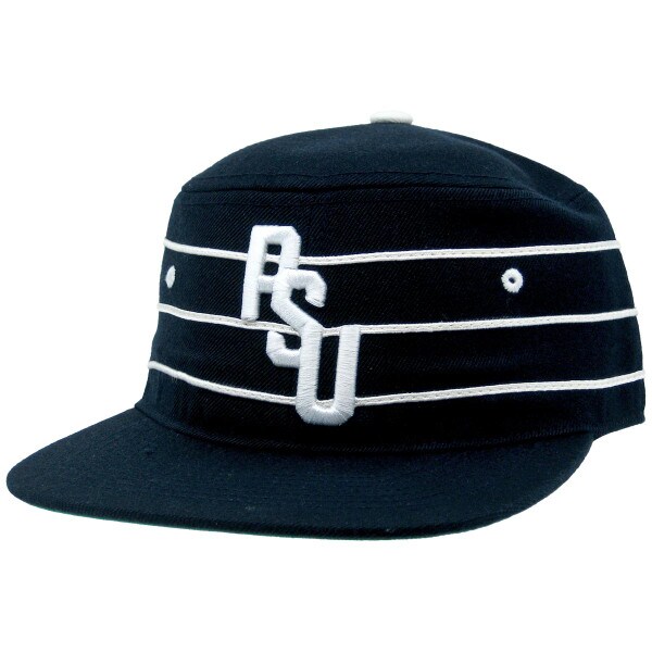 navy vintage pillbox hat with embroidered PSU